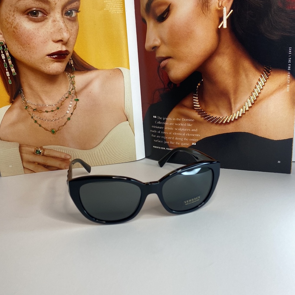 VERSACE Black Butterfly Sunglasses - Picture 4 of 14